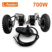 L-faster 700W 듀얼 체인 드라이브 팽창 휠 키트 전동 돌리 카트 경량 휠체어용 조이스틱 컨트롤러 8