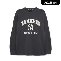 MLB 바시티 그래픽 긴팔 티셔츠 NY Charcoal