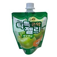 틱톡 곤약 짜먹는 젤리 사과 120g 아이들 어린이집