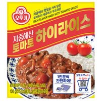 오뚜기 지중해산 토마토 하이라이스 고형 주말점심 간편식 홈캉스 탕비실 어린이반찬 100G 13개