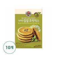 CJ제일제당 백설 녹차맛 찹쌀호떡믹스 400g x 10개