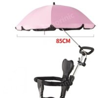 유모차우산거치대 휠체어 자전거 노인보행기 꽂이 스탠드-핑크 비닐