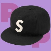 Supreme Ebbets S 로고 6패널 스냅백 볼캡