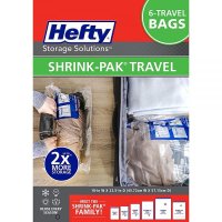 헤프티 Hefty Shrink-Pak 대형 여행용 보관 가방 6개 - 여행 - 이불 담요를 위한 옷장 정리함 공간 가방