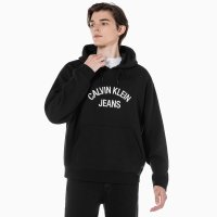 캘빈클라인진 833906 CALVIN KLEIN JEANS 남녀공용 커브드로고 후디 BEH J400361