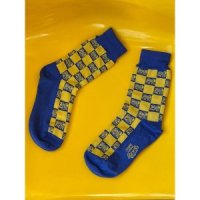 미미카위 CHECKERBOARD RIBBON SOCKS 169339