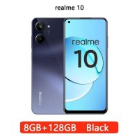 스마트폰 Realme 10 Helio G99 6nm 프로세스 다국어 50MP 카메라 64  없음  add case+8GB128GB BLACK