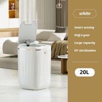 ChargingStyleWhite 20l 스마트 자동 쓰레기통 밀폐 화장실 센서 냄새 초파리 휴지통 생리대