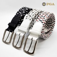 PGA 남성 골프 벨트 이태리 스트레치 가죽 탄력벨트