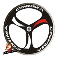 700c Tri spokes wheels sticker road bicycle wheels decals for CORIMA track TT wheel