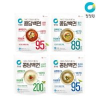 청정원 콩담백면 5종 콩 멸치 동치미 비빔 사골곰탕 x 4개