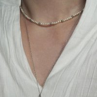 씨트윈스 Simple Pearl Long Necklace