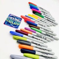 유성 매직 펜 Sharpie 12 pcs set 컬러 마커 30001 산업용 먼지없는 1 실험실 문신 방수 페인트