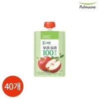 풀무원 우리사과 100 주스 100ml x 40개 254045