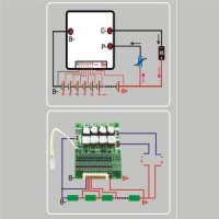 배터리 이퀄라이저 13S 48V 60A 배터리 보호 보드 전자 리튬 이온 셀 BMS PCB 이퀄라이저 모듈