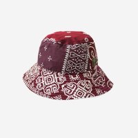 캐피탈 반다나 패치워크 롱 브림 버킷햇 엔진 Kapital Bandana Patchwork Long Brim Bucket Hat Engine