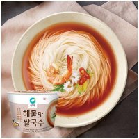 청정원 간편식 청정원 해물맛 컵쌀국수 92g 자취 혼밥 간식 식사 별미 도시락