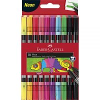 FaberCastell 네온 더블 엔드 펠트 팁 펜 세트