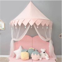 Nordic Kids Bed Canopy Mosquito Net Baby Crib Netting Bed Tent Portable Girl Princess Castle Teepee