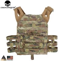 전투조끼 EMERSONGEAR 전술 조끼 MOLLE JPC 에어소프트 페인트볼 Molle 가슴 보호 플레이트 캐리어 멀티캠