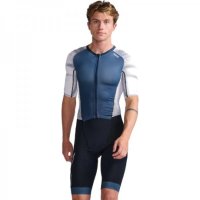 투타임즈유 2XU Light Speed Sleeved Trisuit 미드나이트화이트 철인3종 트라이애슬론 경기복