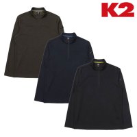 K2 남성용 간절기 기능성 긴팔 집업 티셔츠 KMU22291