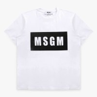 MSGM 여성 박스 로고 반팔티 01 3041MDM95 217298