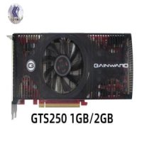 Gainward-GTS 250 1GB 2GB 그래픽 카드 비디오 GDDR5 128bit 독립 데스크탑 컴퓨터 HD 게임 중고