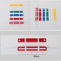 2 문서 용지 패스너 플라 바인딩 링 클립 투피스 용지 패스너 사무용품