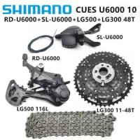 시마노 CUES MTB 110S 변속기 116L 체인 최신 플라이휠 키트 U6000 LG500 11-48T