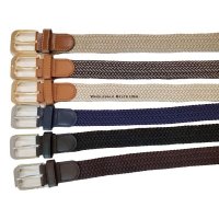 Elastic Stretch Braided Belt 안락한 탄력 뻗기 땋는 벨트 골프