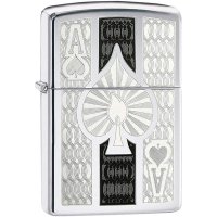 ZIPPO 지포 Ace Lighters 에이스 라이터 일본 미발매 High Polish Chrome 수입품