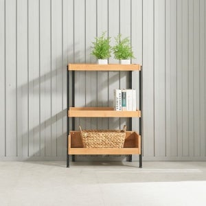 [롯데백화점] 미아트 다이젠 메이디 원목 선반장 600 3단 LE1214825852