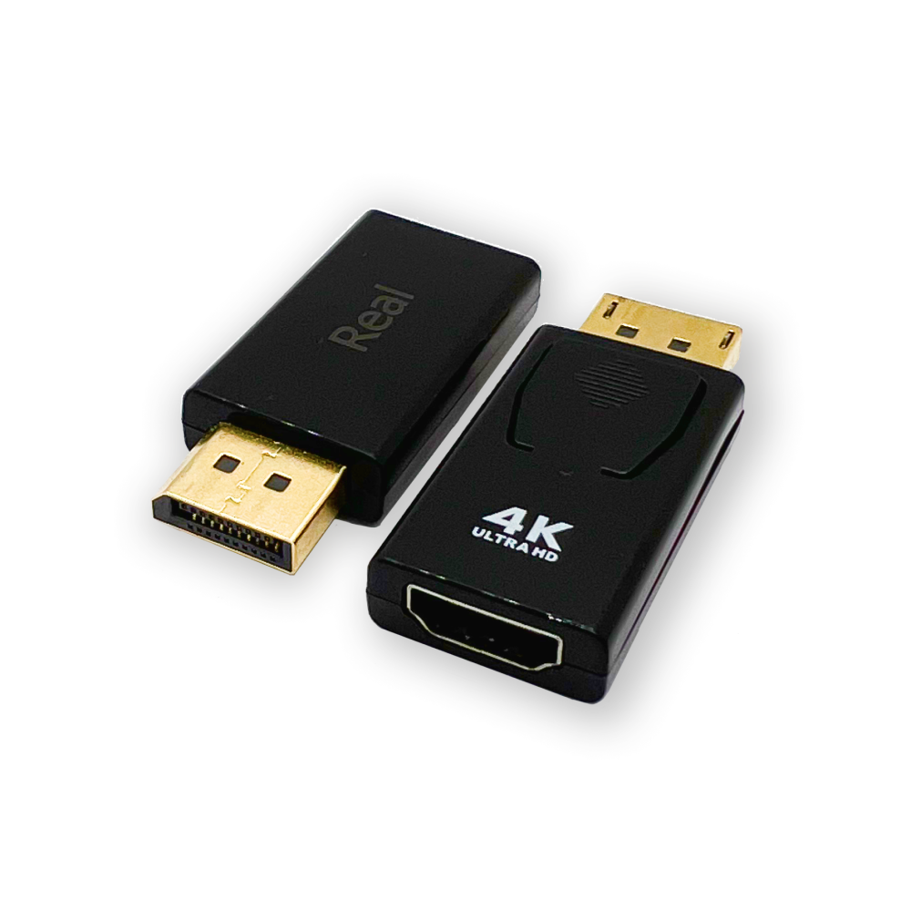 RE'AL DP to HDMI 젠더 4K 디피 변환 DP1.2 컨버터
