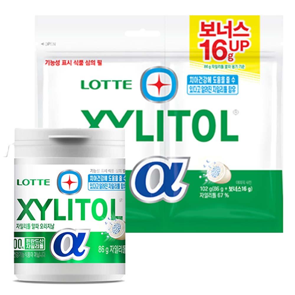 <b>자일리톨</b> 알파 오리지날 102g