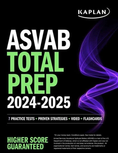 ASVAB Total Prep 2024-2025: 7 Practice Tests + Proven Strategies + Video + Flashcards (7 Practice Tests + Proven Strategies + Video + Flashcards)
