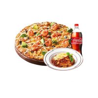 도미노피자 오리지널 아보카도 새우 피자 L + 뉴치볼 + 콜라 1.25L