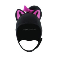 스킨스쿠버 고양이 헬멧 마슼 다이빙캡 방한모 캐릭터