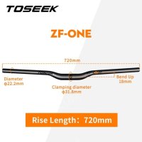 일체형핸들바 Toseek zf-one mtb 카본 자전거 산악 자전거 액세서리용 매트 라이즈 핸들바