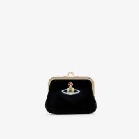 VIVIENNE WESTWOOD Frame cotton blend coin purse 비비안 웨스트우드 동전지갑