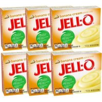 Jell O 젤로 젤오 바나나 크림 푸딩 파이 필링 144g 6개