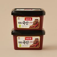 CJ제일제당 트레이더스 해찬들 100 국산고추장 1kg X 2입