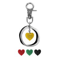 YPY DESIGN STUDIO Heart Abstract Keyring