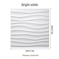 렉산지붕 지붕자재 지붕판넬 3D 입체 벽 스티커 장식 거실 벽지 벽화 방수 패널 욕실 주방 30x30cm  [10] Bright white