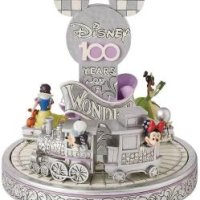 [아마존]Enesco 짐 쇼어의 디즈니 전통 100주년 기념 기차 애니메이션 피규어 세트, 멀티컬러