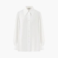 shirring blouse - ivory