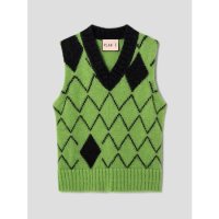 [플랜씨] Mohair Knit Vest - Light Green 연두색 PN3551PC3L