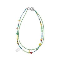 AJOBYAJO 8 24 Smile Coral Beads Necklace M 610674