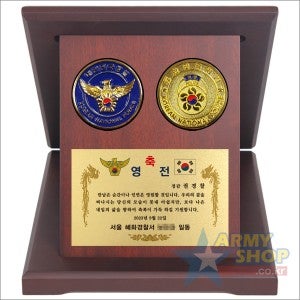 [모델 G003] 대한민국 경찰 기념코인 조개패 -  소형,중형,대형 (근속 30주년, 영전, 감사패, 재직기념패)