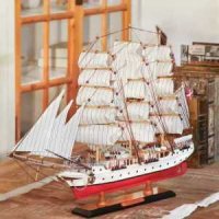 원목 선박 모형 공예품 나무 배 목범선 해적선 소품
